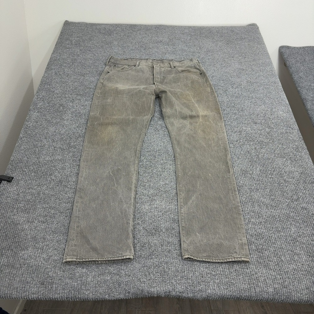 Levi's Straight Jeans in Faded Olive Gray